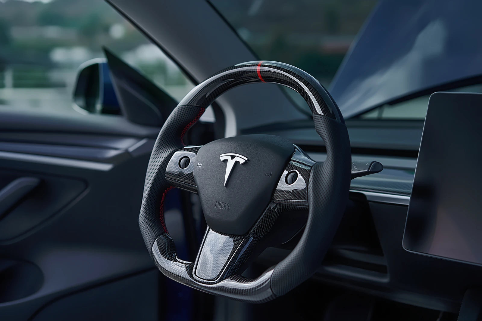 Tesla Model 3/Y Glossy Carbon Fiber Complete Bundle - Fusion Motorsports USA
