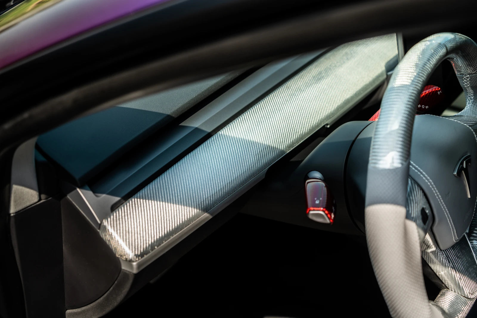 Tesla Model 3/Y Spectre Fiber Dashboard & Door Trim Set