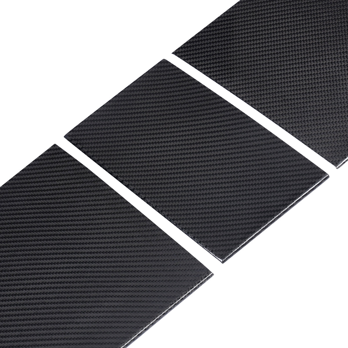 Dry Carbon Fiber 3-Piece Center Console Cover for Tesla Model 3 Highland (Gloss) - Fusion Motorsports USA
