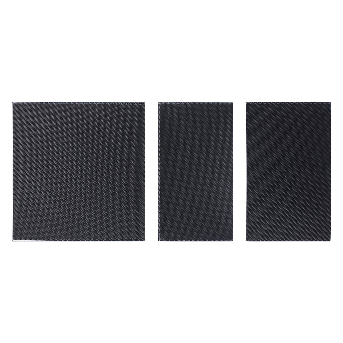 Dry Carbon Fiber 3-Piece Center Console Cover for Tesla Model 3 Highland (Matte) - Fusion Motorsports USA