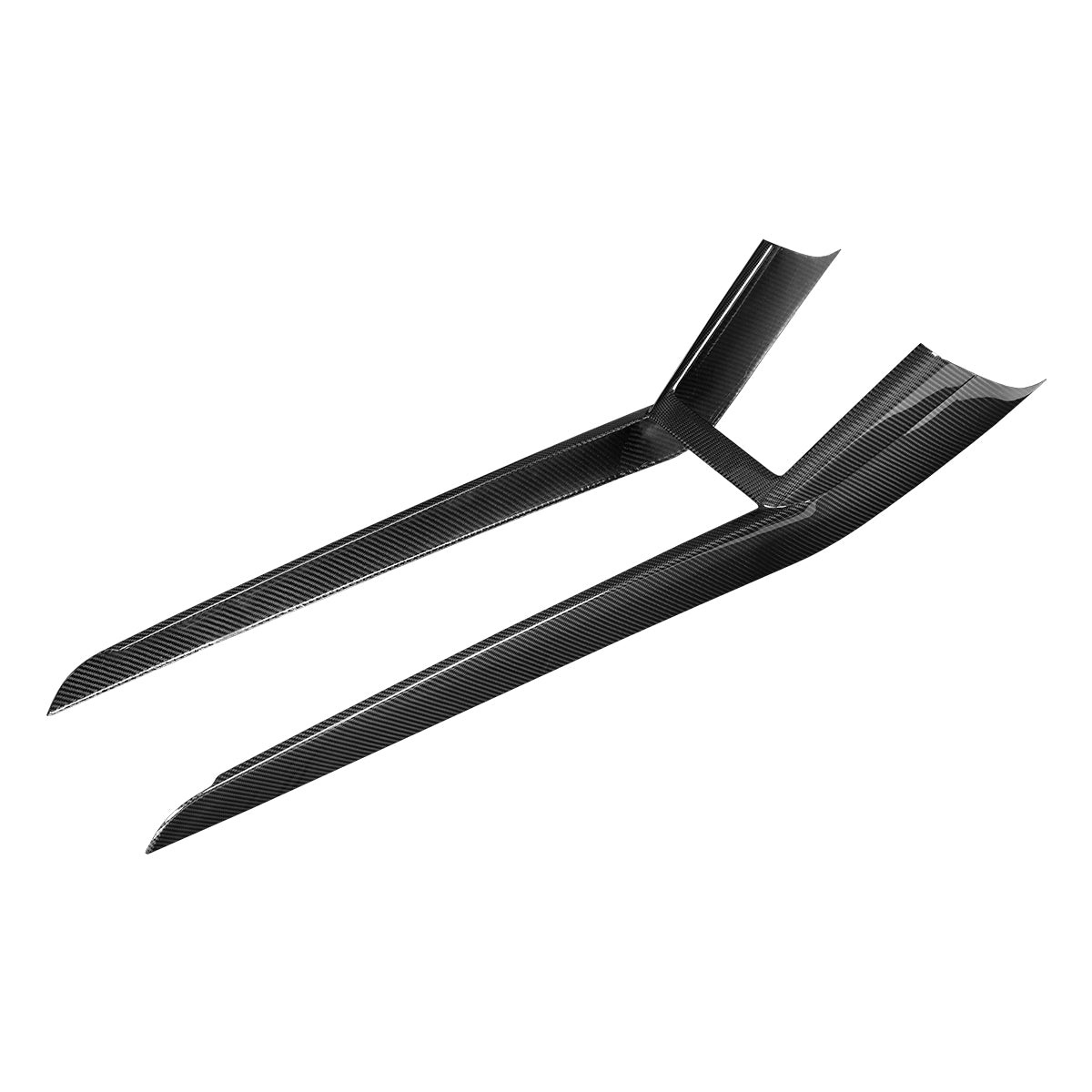 Dry Carbon Fiber Integrated Frame of Central Control Panel for Tesla Model 3 Highland (Gloss) - Fusion Motorsports USA
