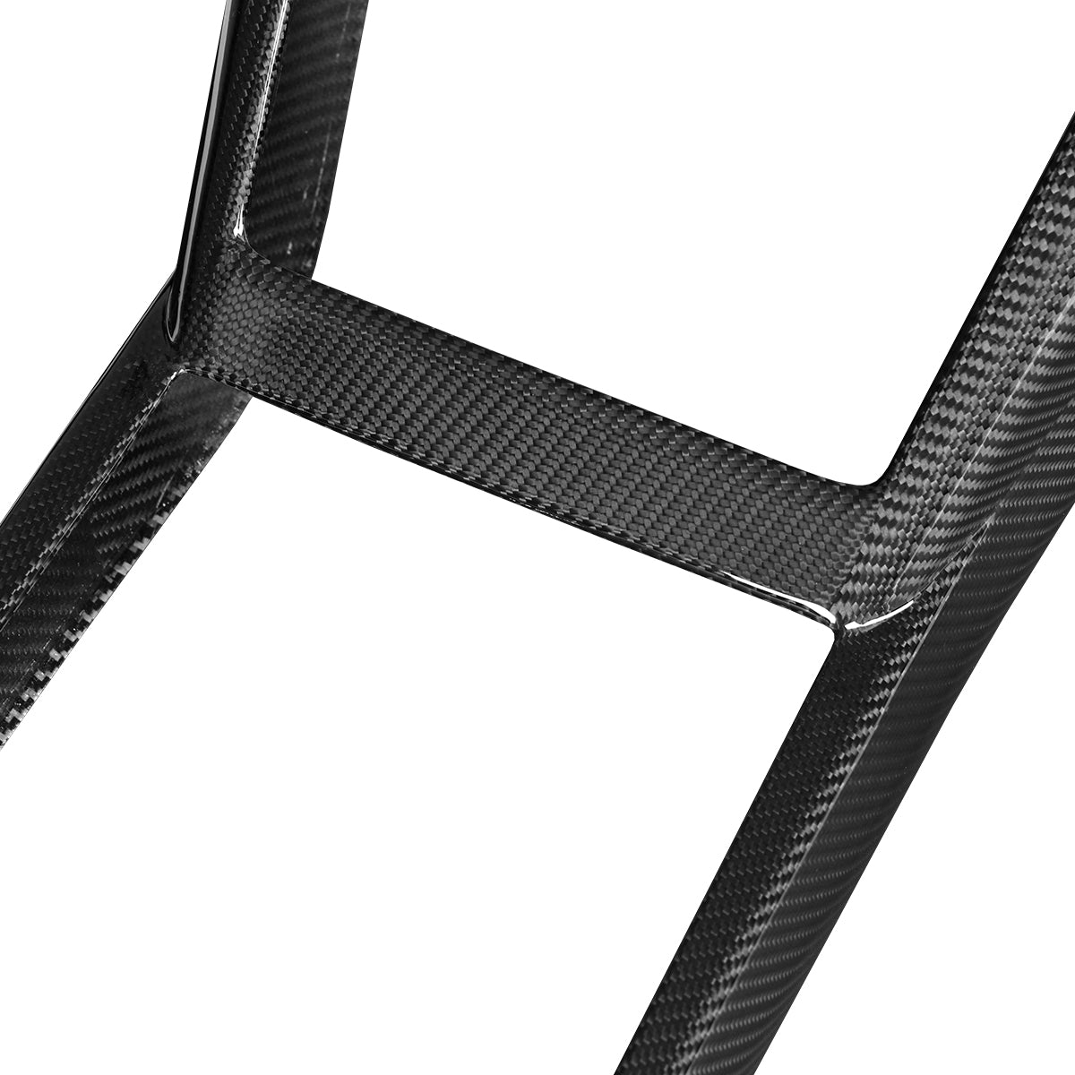 Dry Carbon Fiber Integrated Frame of Central Control Panel for Tesla Model 3 Highland (Gloss) - Fusion Motorsports USA