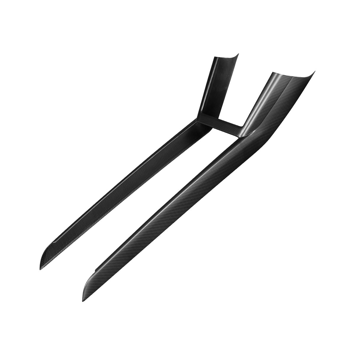 Dry Carbon Fiber Integrated Frame of Central Panel for Tesla Model 3 Highland (Matte) - Fusion Motorsports USA