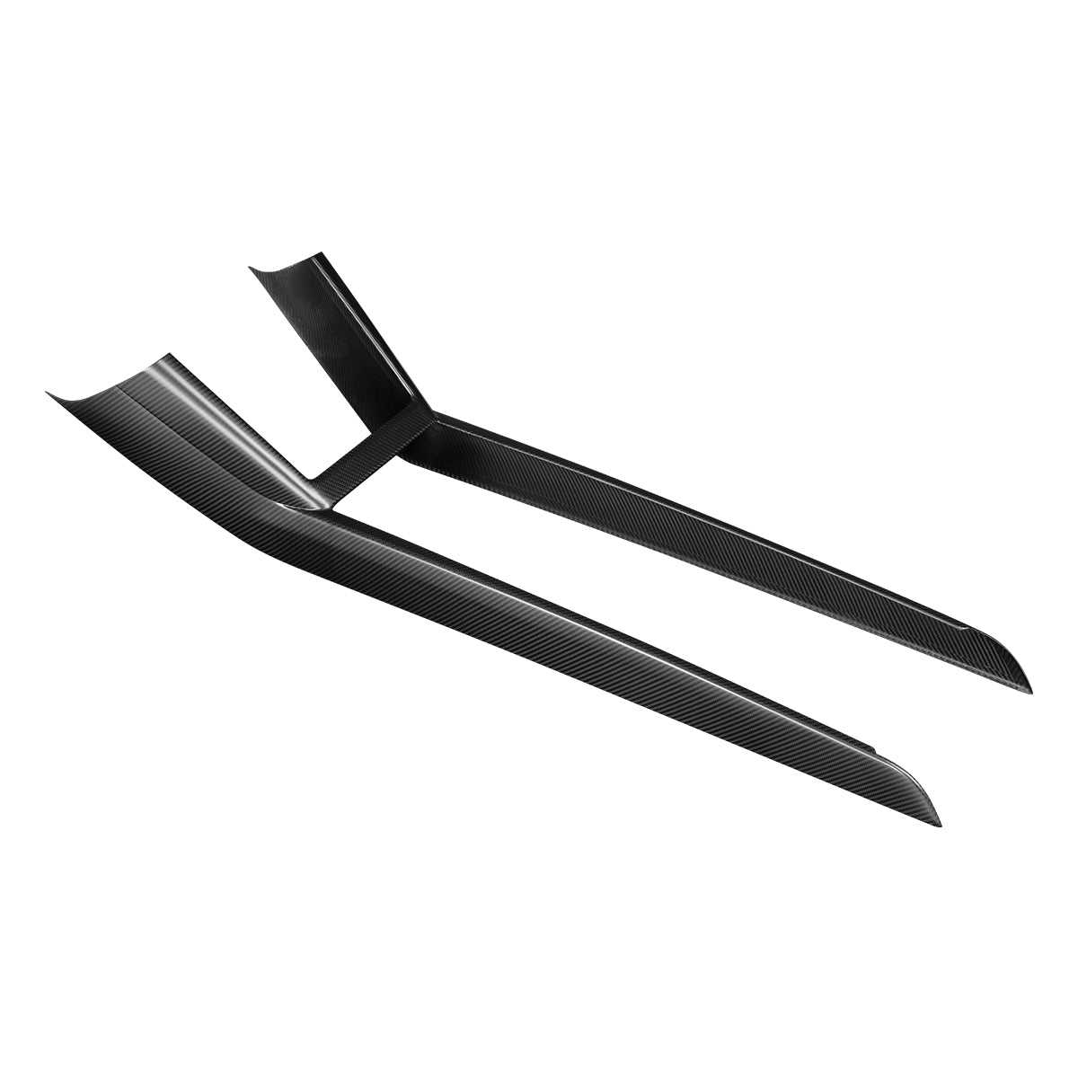Dry Carbon Fiber Integrated Frame of Central Panel for Tesla Model 3 Highland (Matte) - Fusion Motorsports USA
