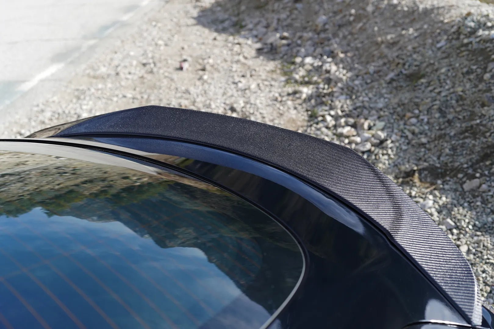 Glossy Carbon Fiber V-Style Spoiler - Fusion Motorsports USA