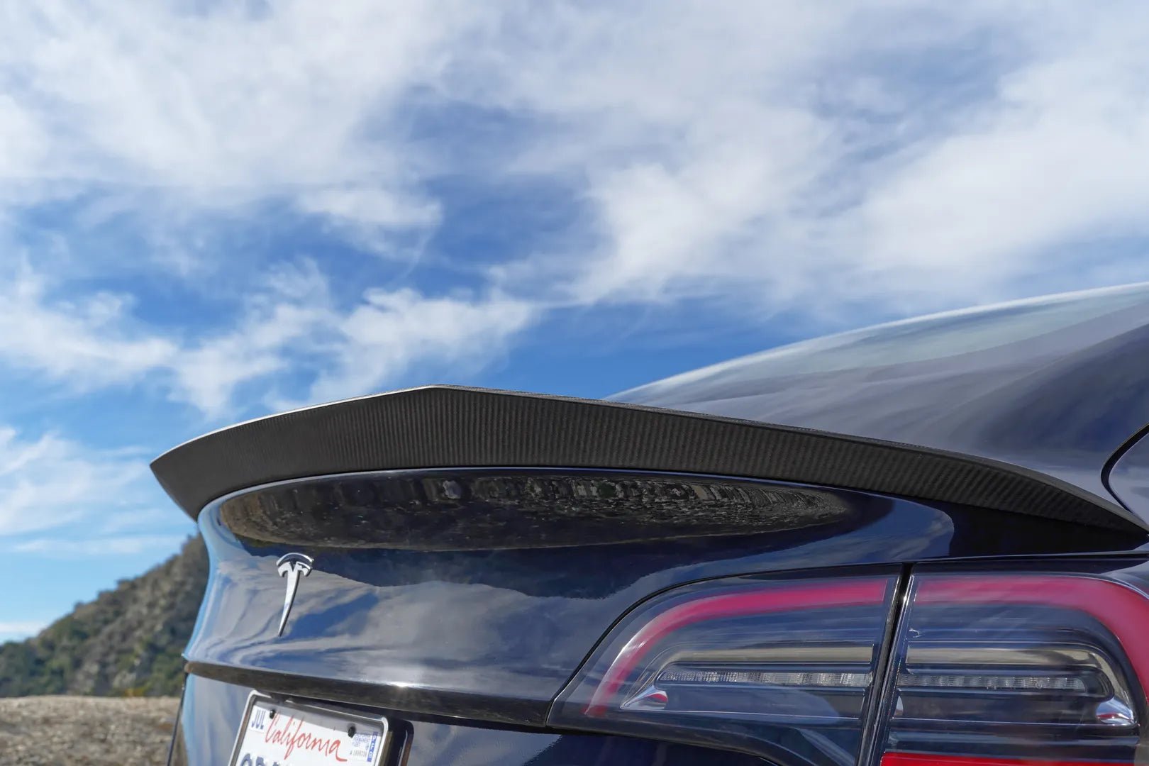 Matte Carbon Fiber V-Style Spoiler - Fusion Motorsports USA