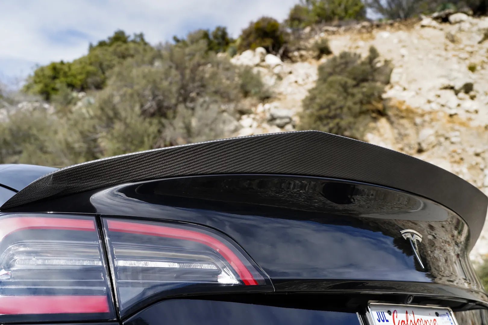 Matte Carbon Fiber V-Style Spoiler - Fusion Motorsports USA