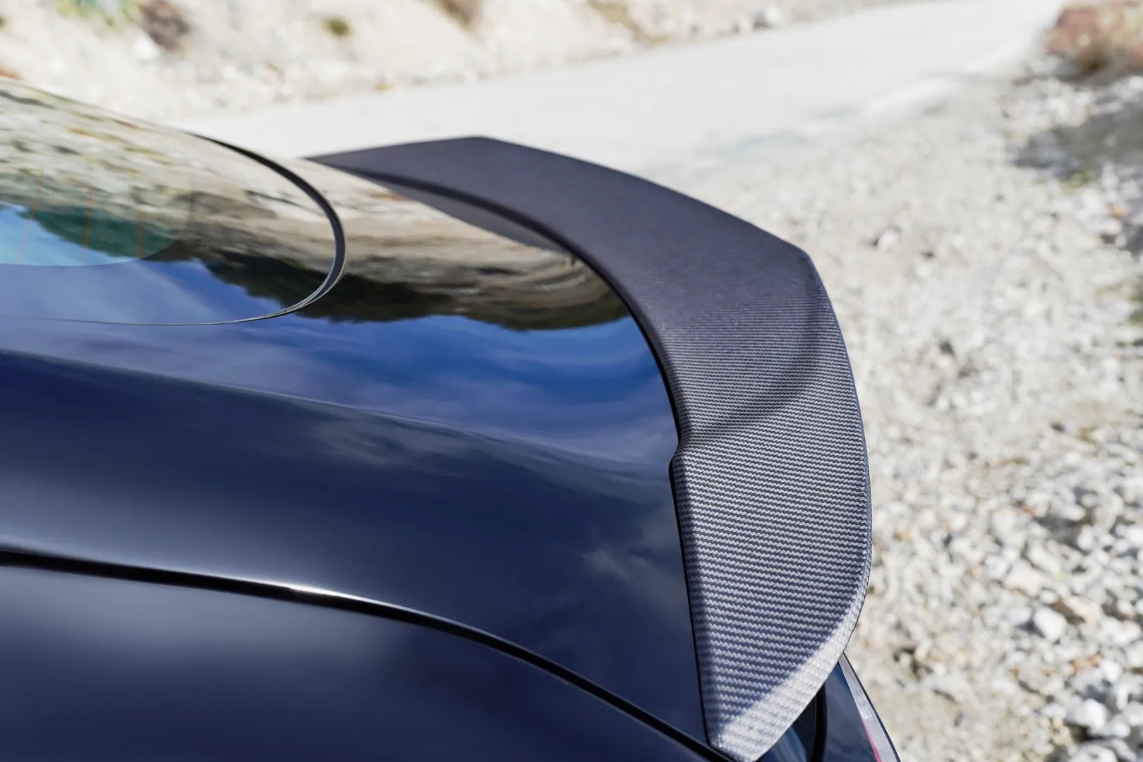 Matte Carbon Fiber V-Style Spoiler