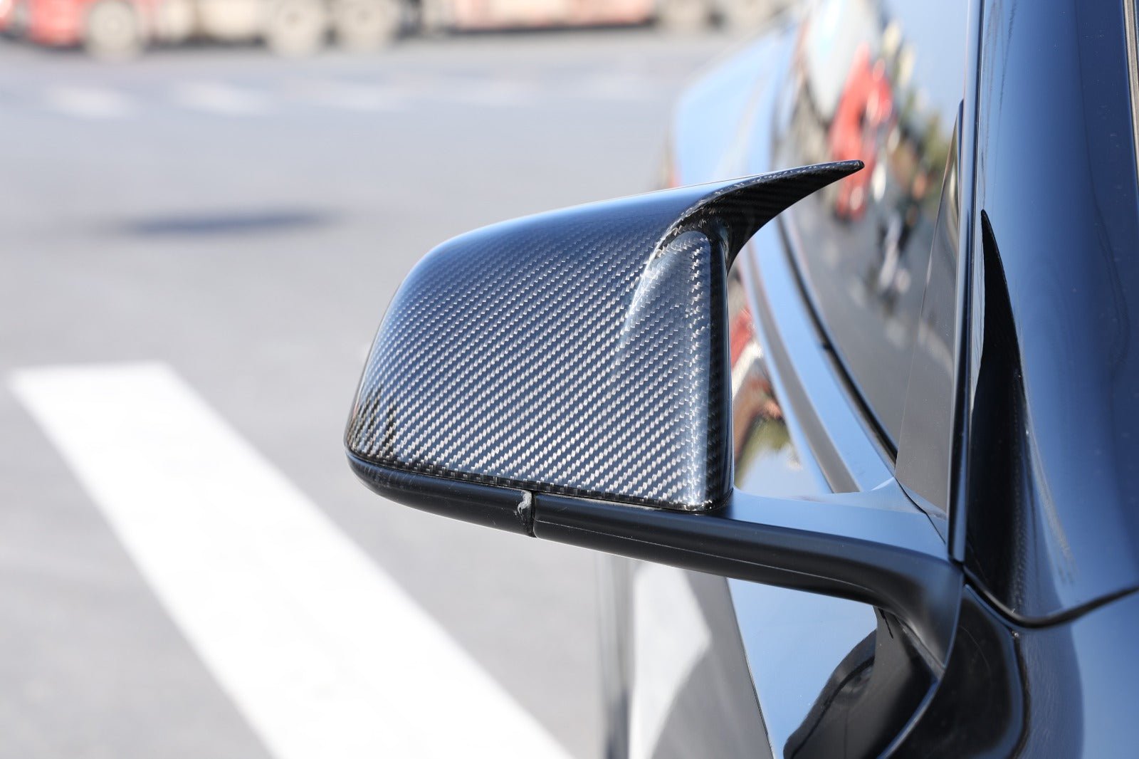 Tesla Model 3 Viper Carbon Fiber Mirror Covers - Fusion Motorsports USA
