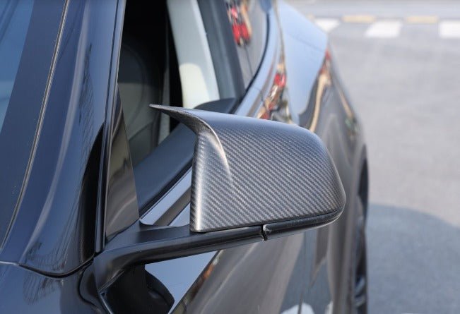 Tesla Model 3 Viper Carbon Fiber Mirror Covers - Fusion Motorsports USA