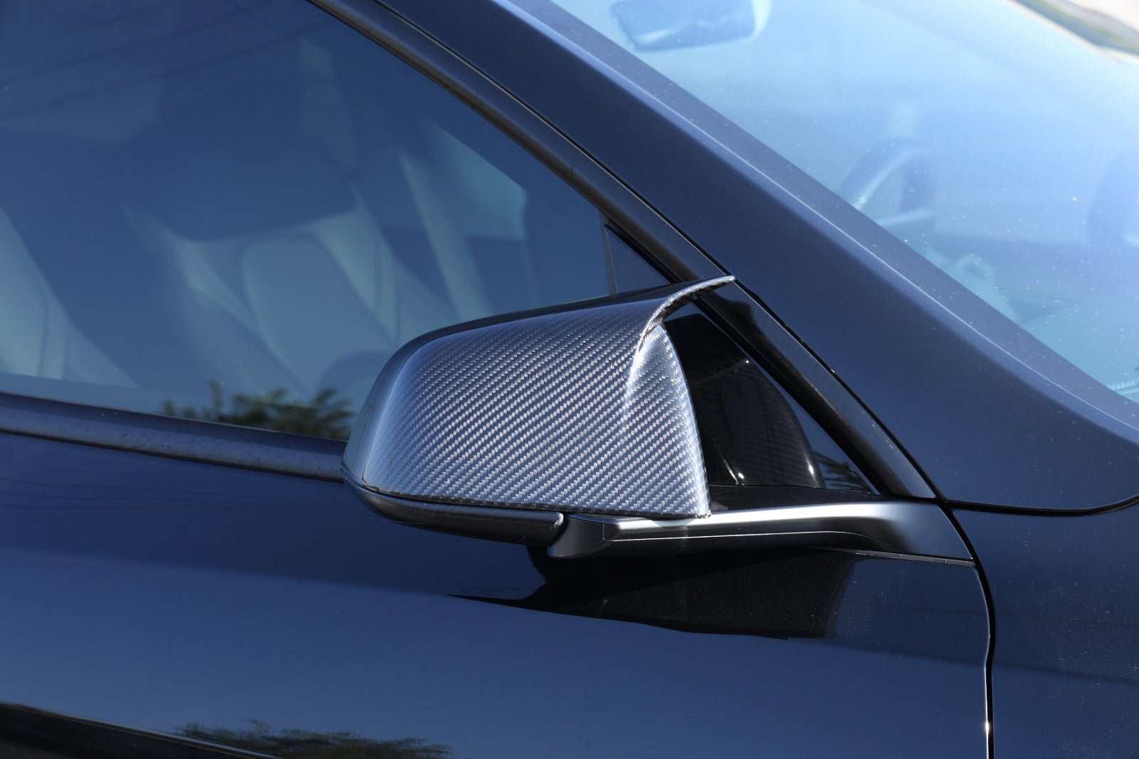 Tesla Model 3 Viper Carbon Fiber Mirror Covers - Fusion Motorsports USA