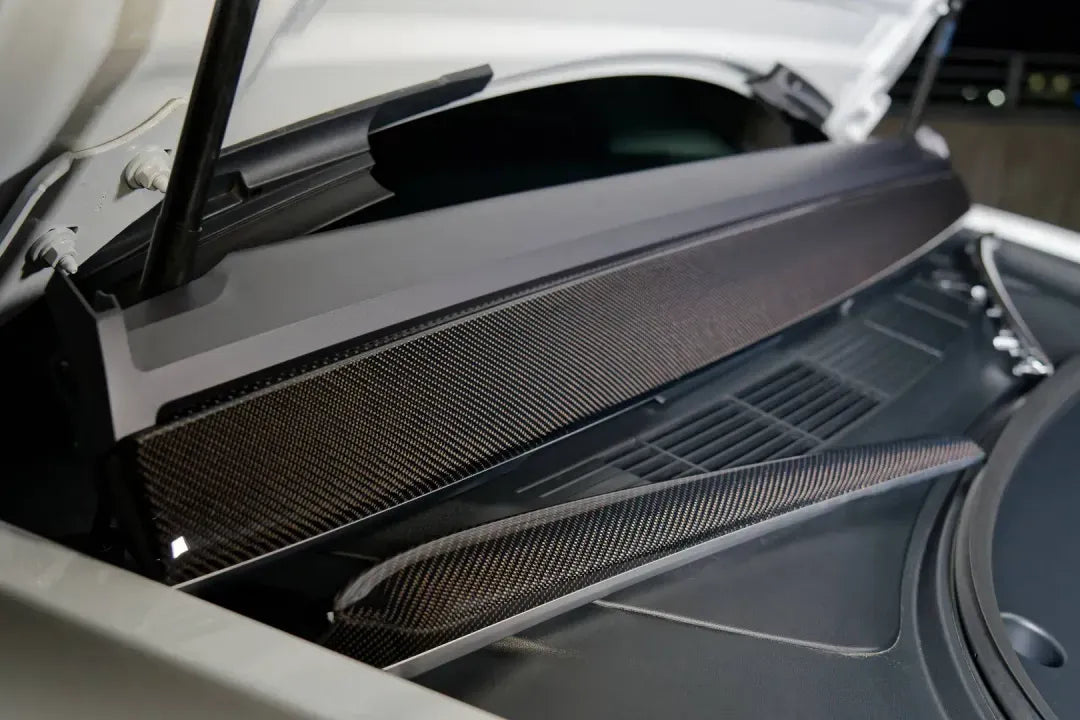 Tesla Model 3/Y Glossy Carbon Fiber Dashboard & Door Trim Set